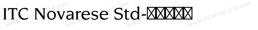 ITC Novarese Std字体转换